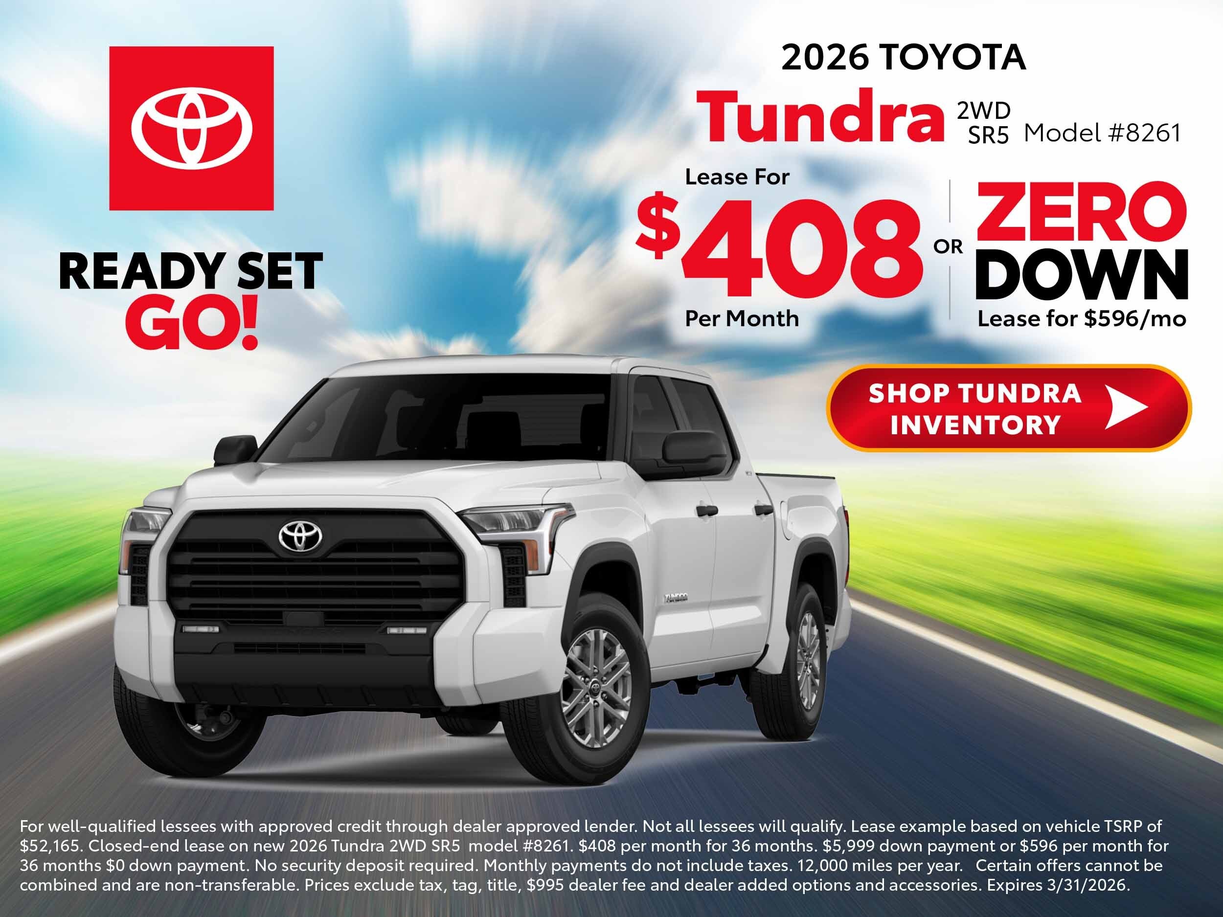 2026 toyota tundra deals