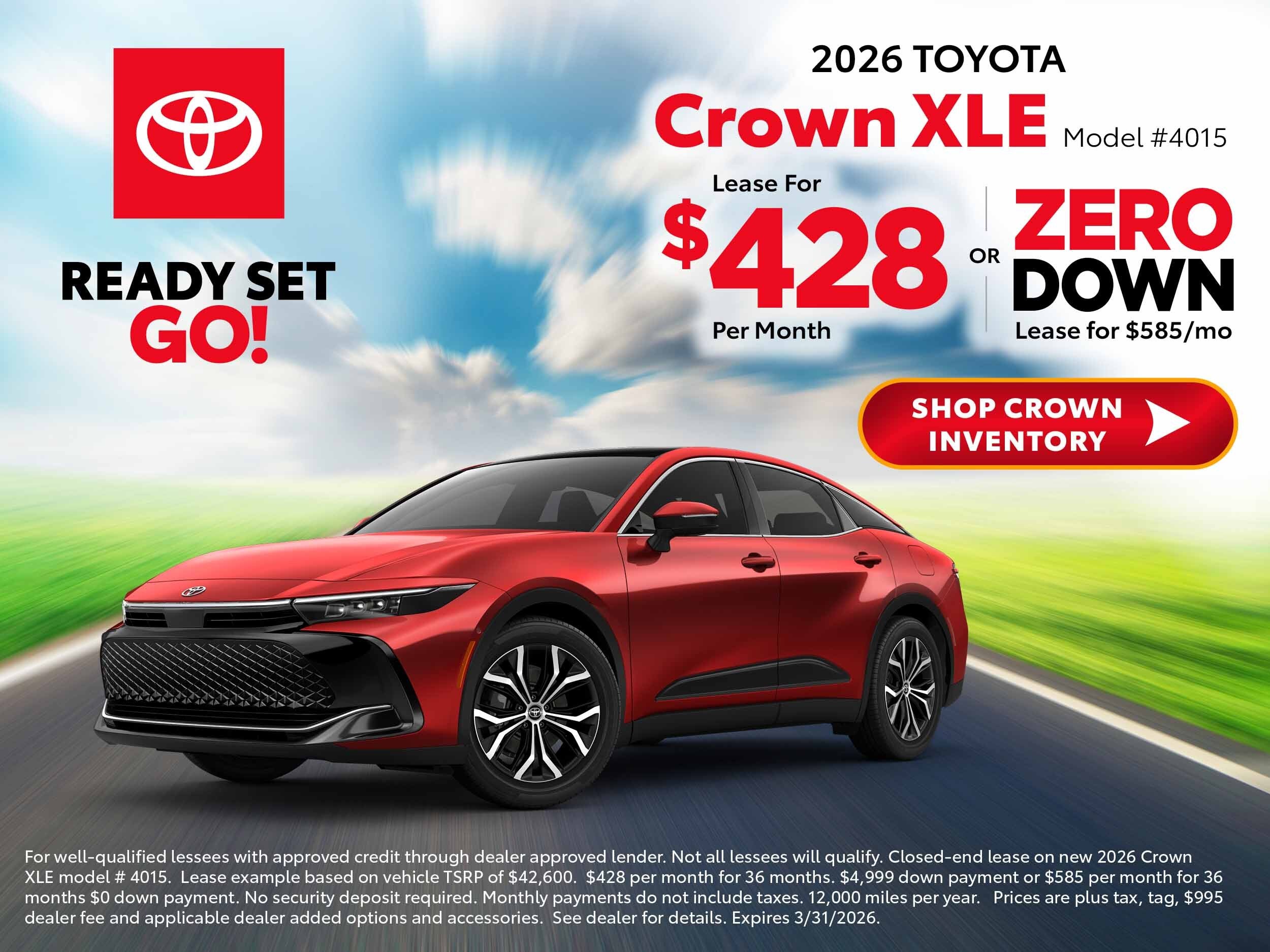 2026 toyota crown deals