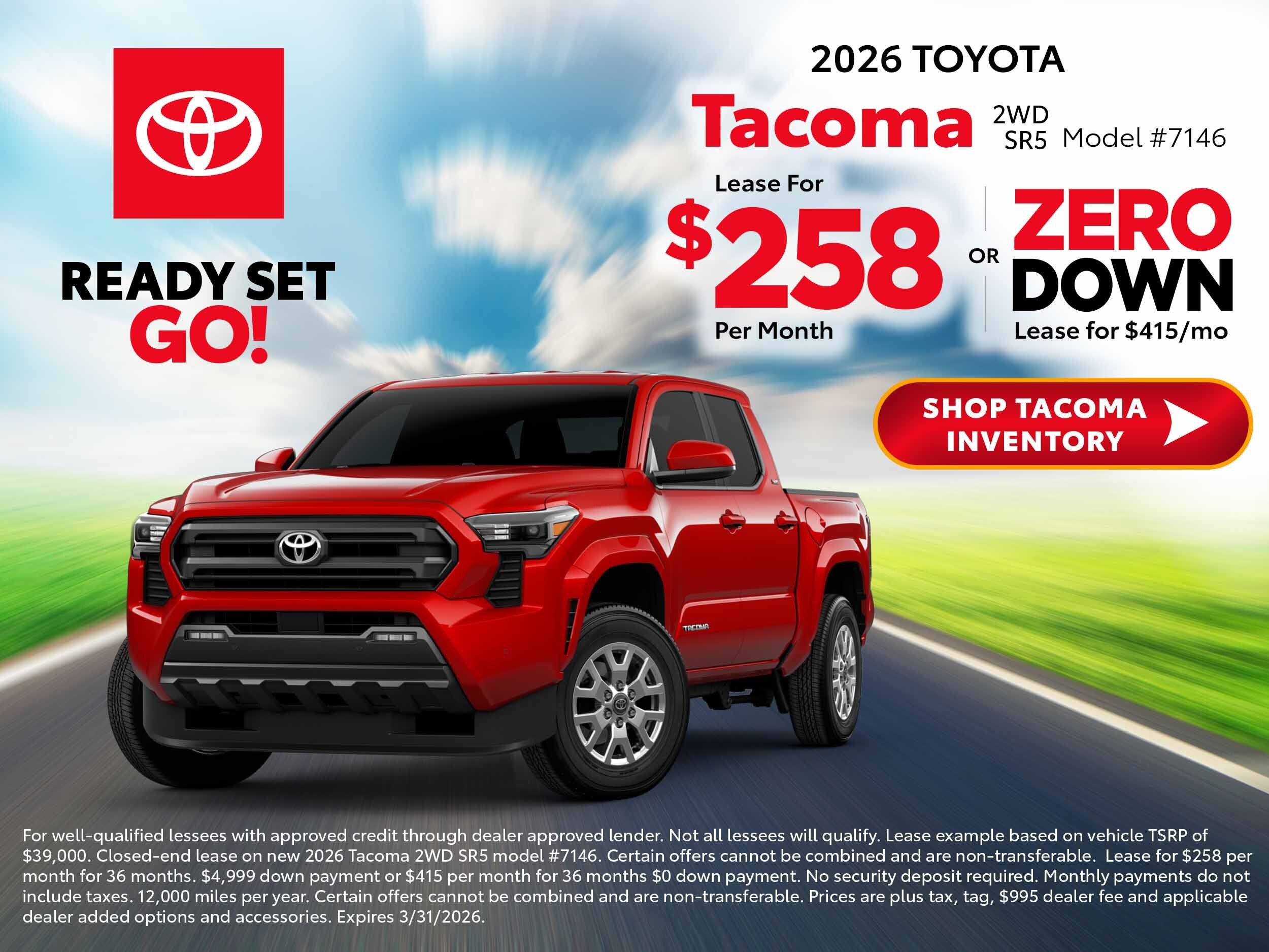 2026 tacoma deals
