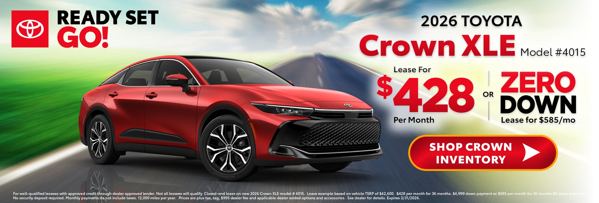 ready set go toyota crown deals