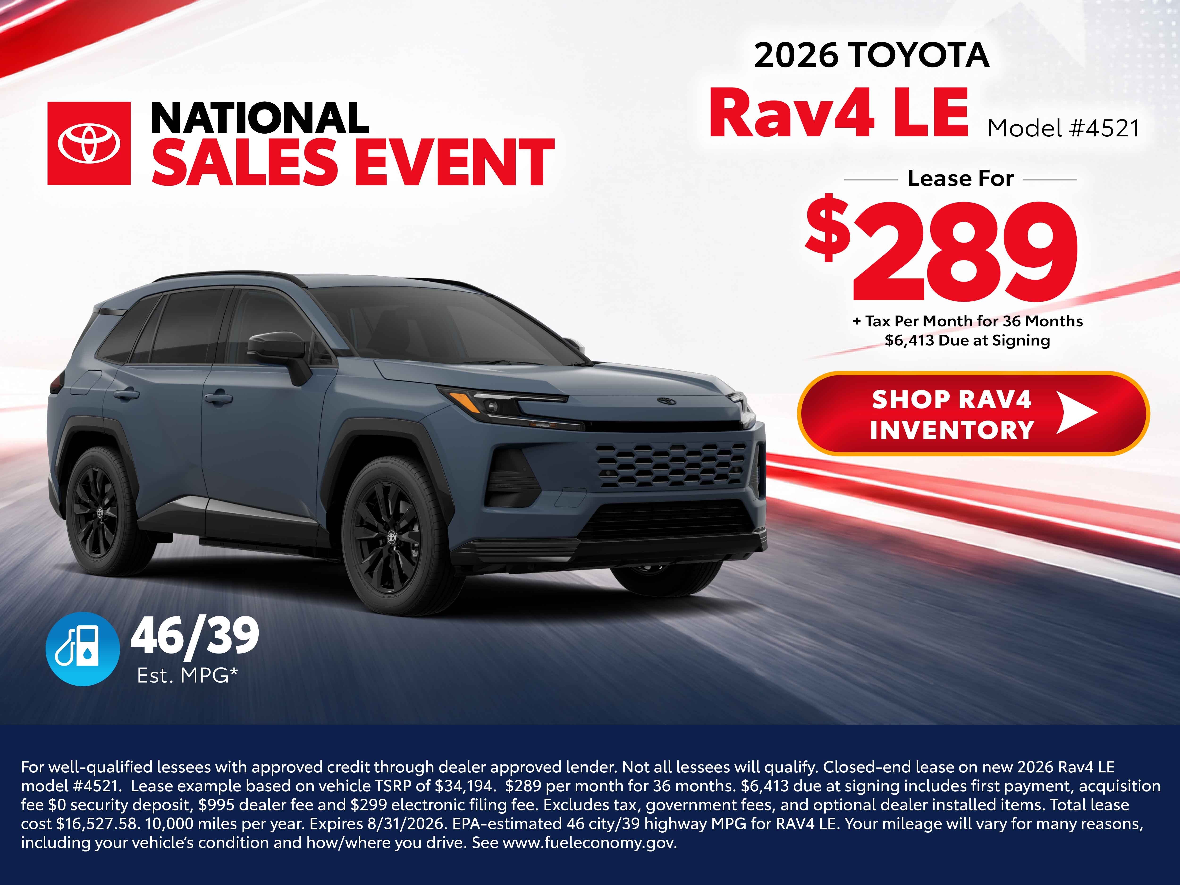 2026 toyota rav4 deals
