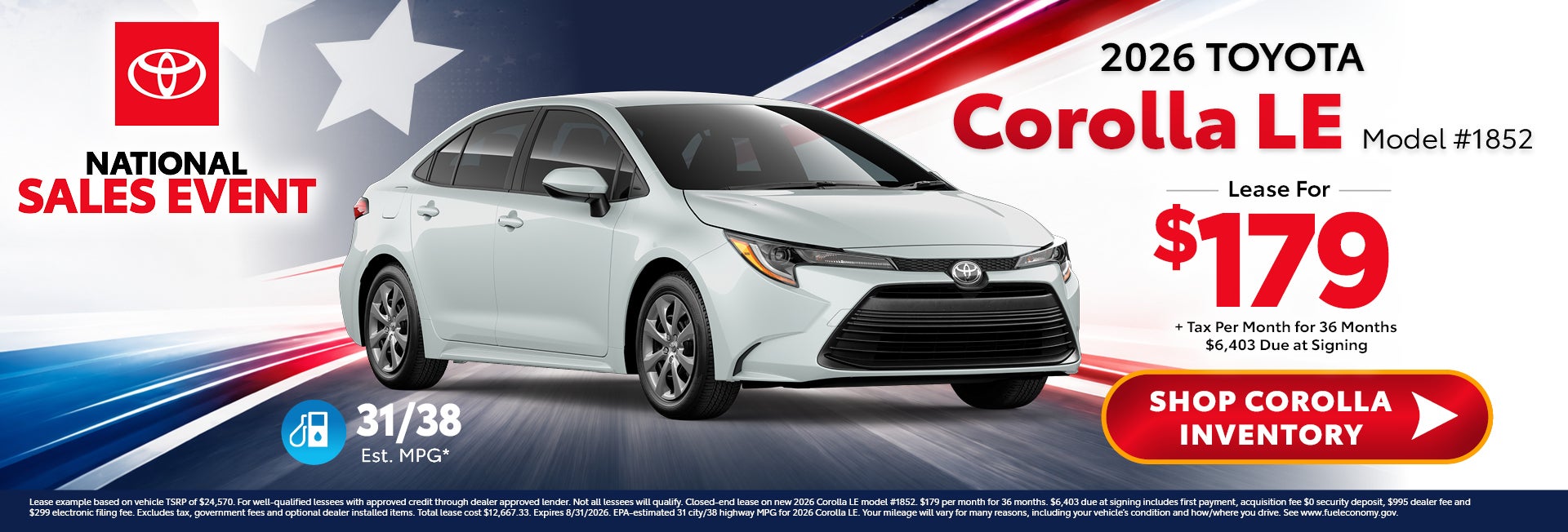 2026 corolla