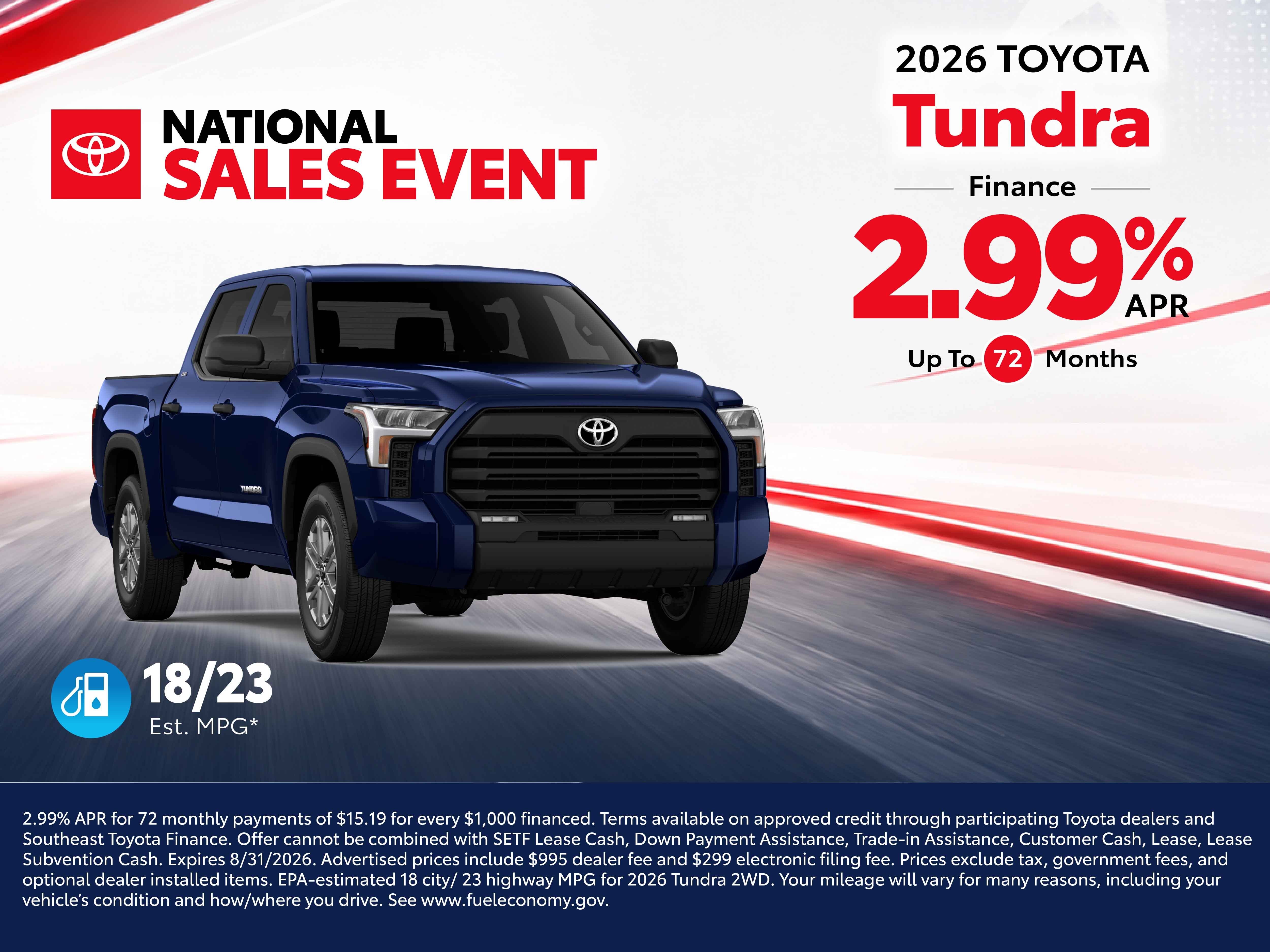 tundra apr offer