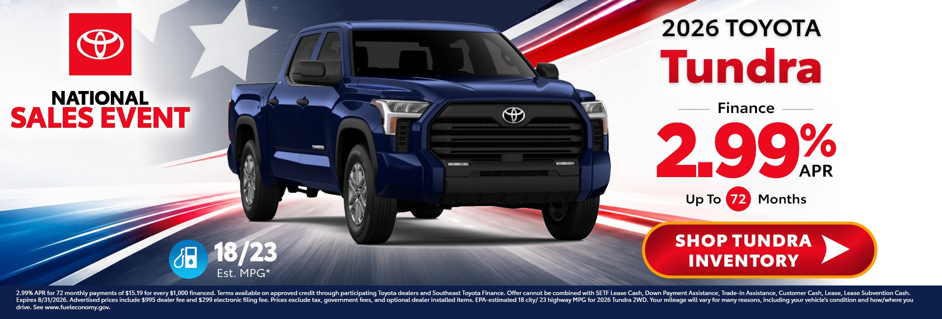 Tundra APR offer