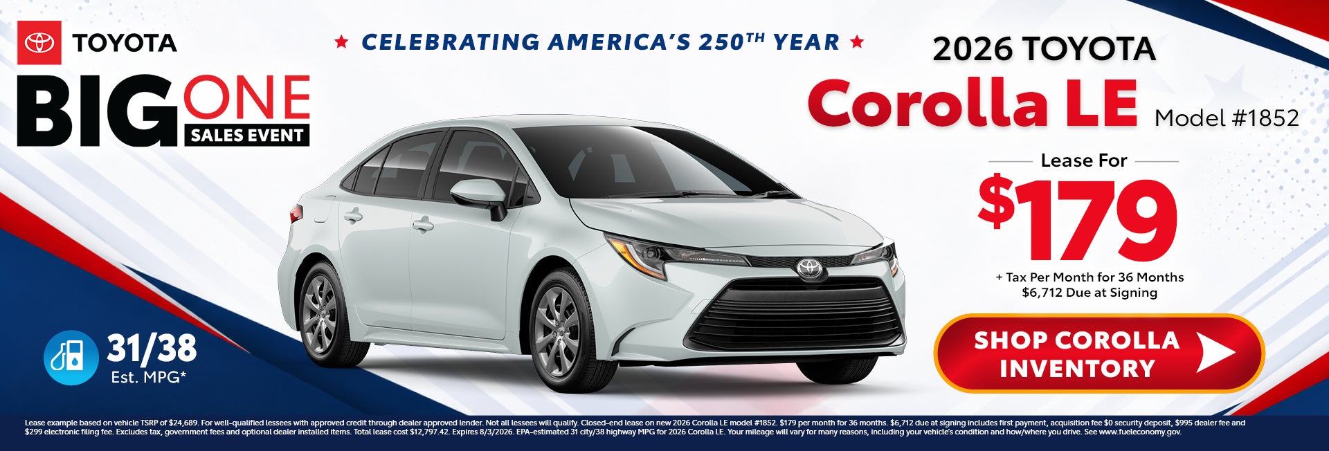 2026 corolla
