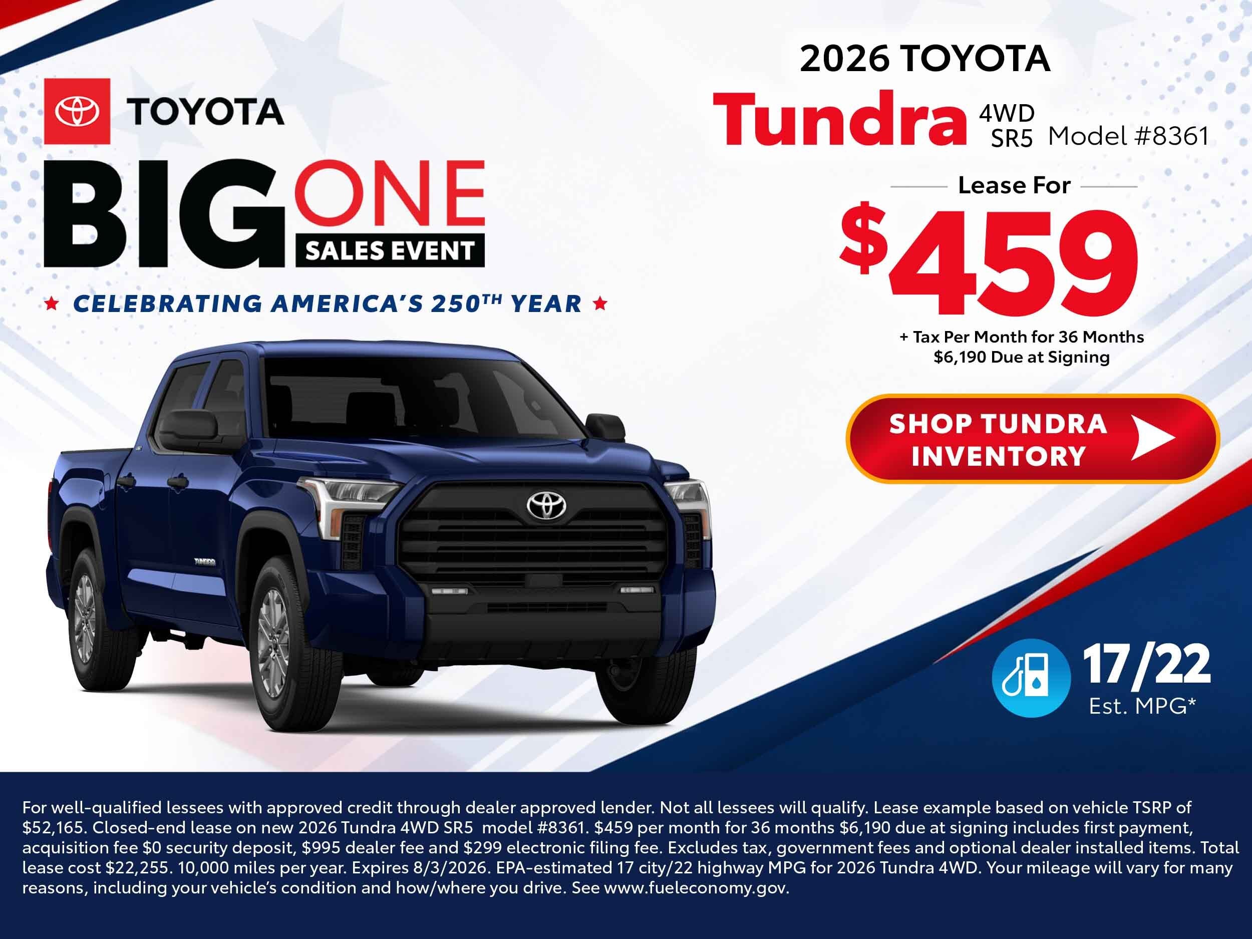 2026 toyota tundra deals