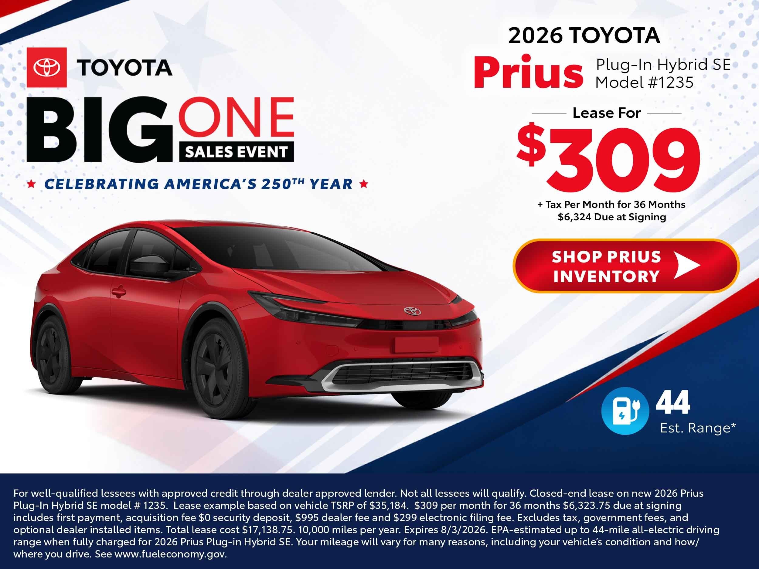 2026 toyota prius deals