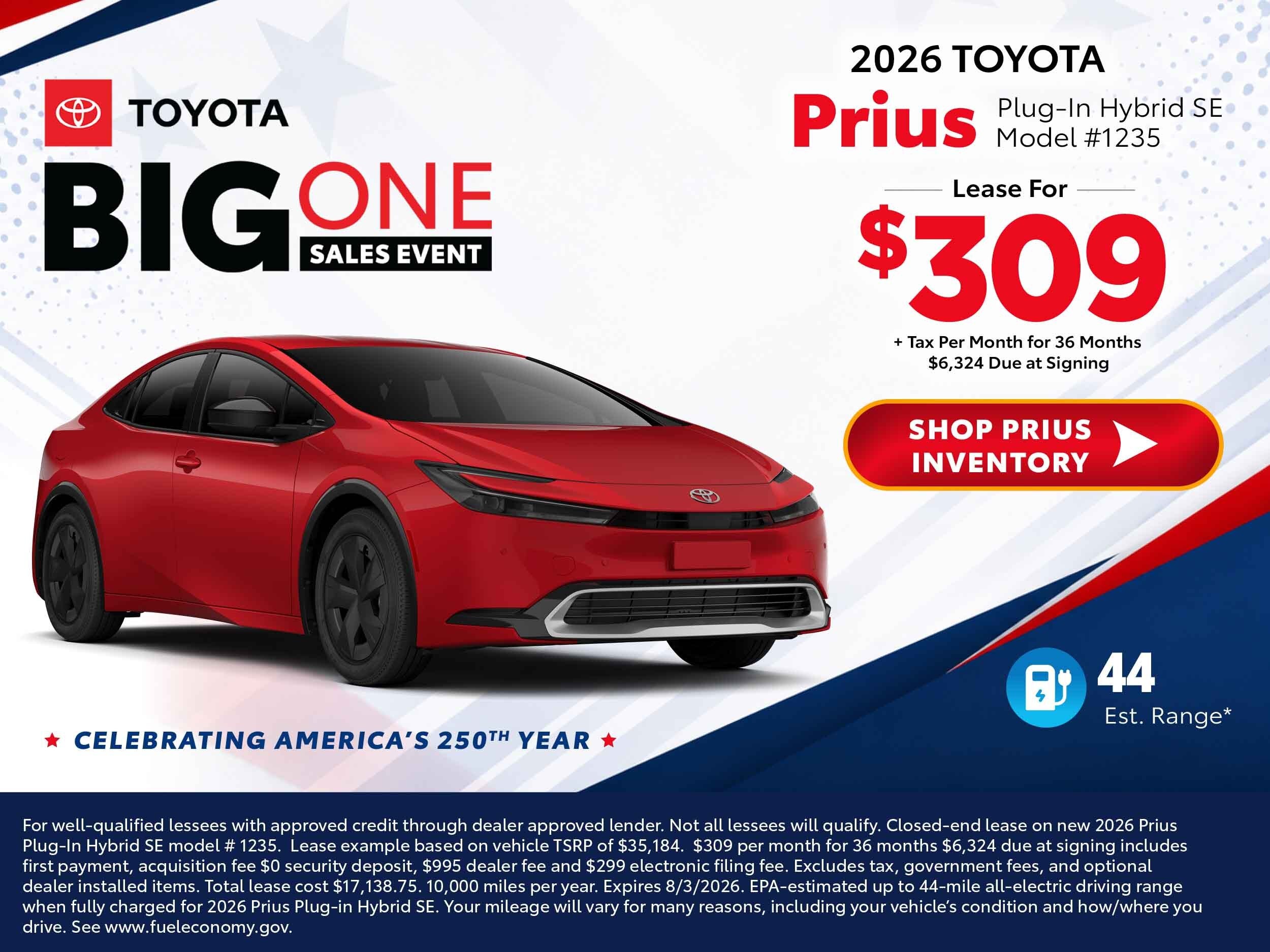 2026 toyota prius deals