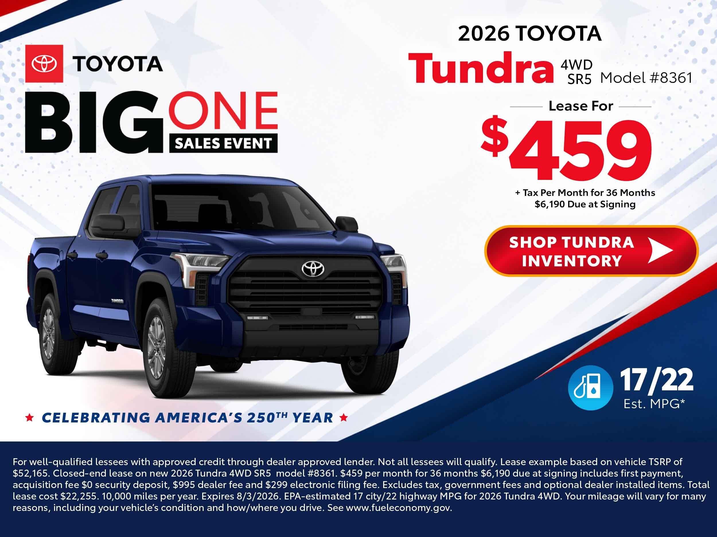 2026 toyota tundra deals