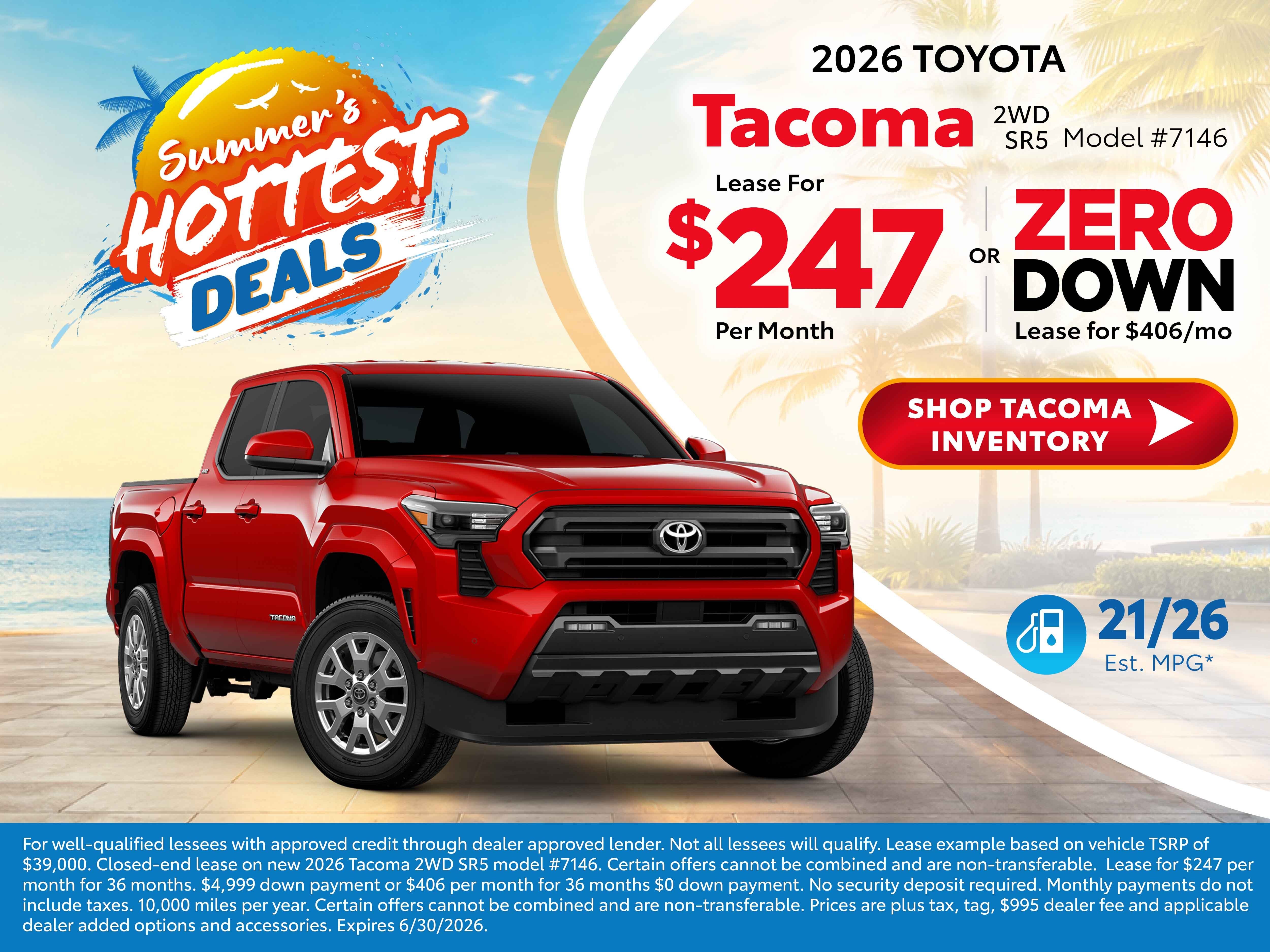 2026 tacoma deals 
