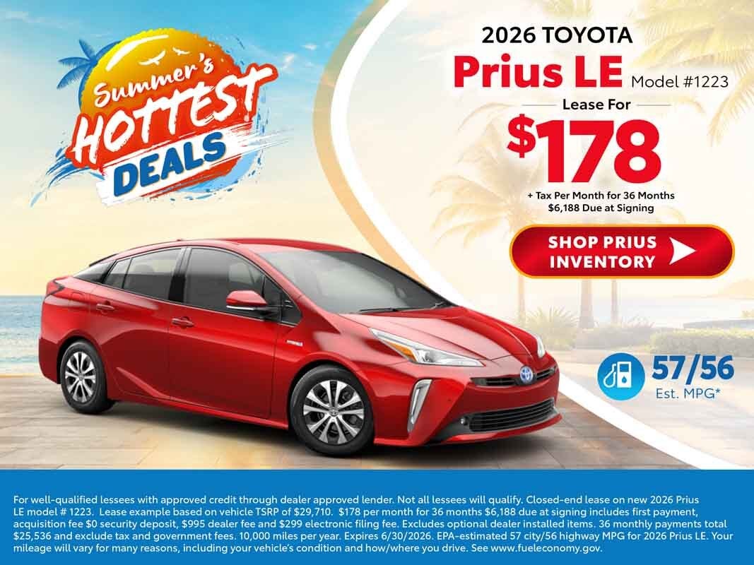 2026 toyota prius deals