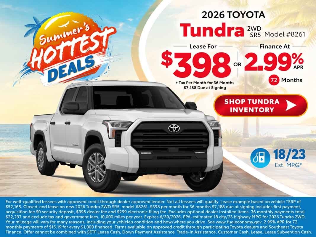 2026 toyota tundra deals