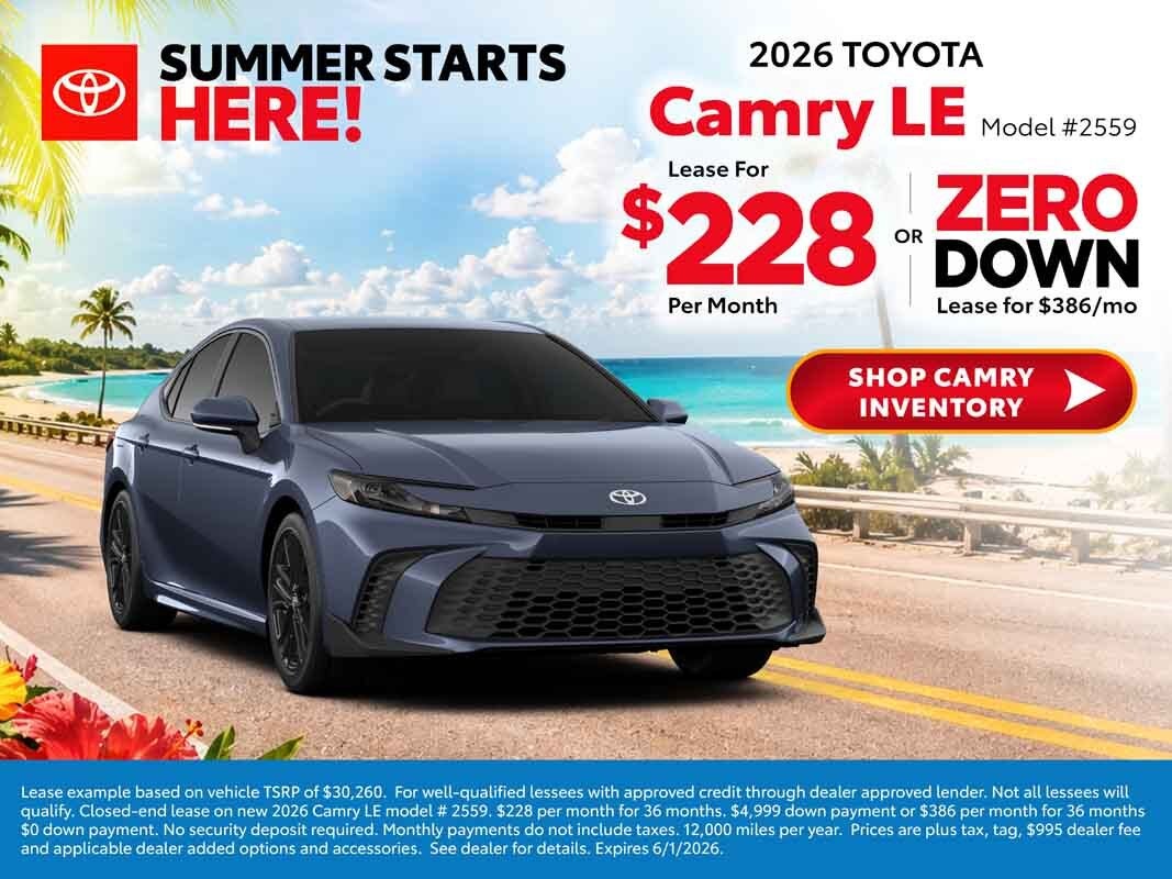 2026 toyota camry deals