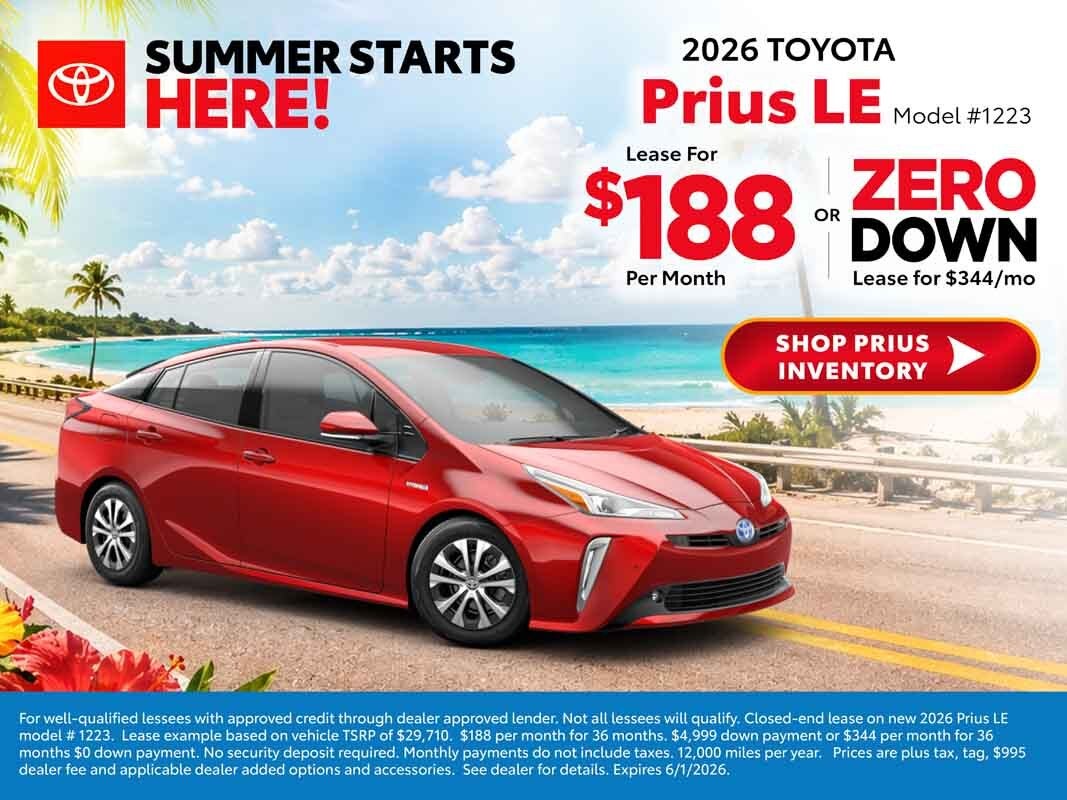 2026 toyota prius deals
