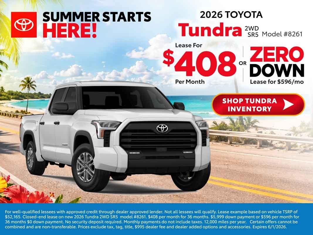 2026 toyota tundra deals summer starts here