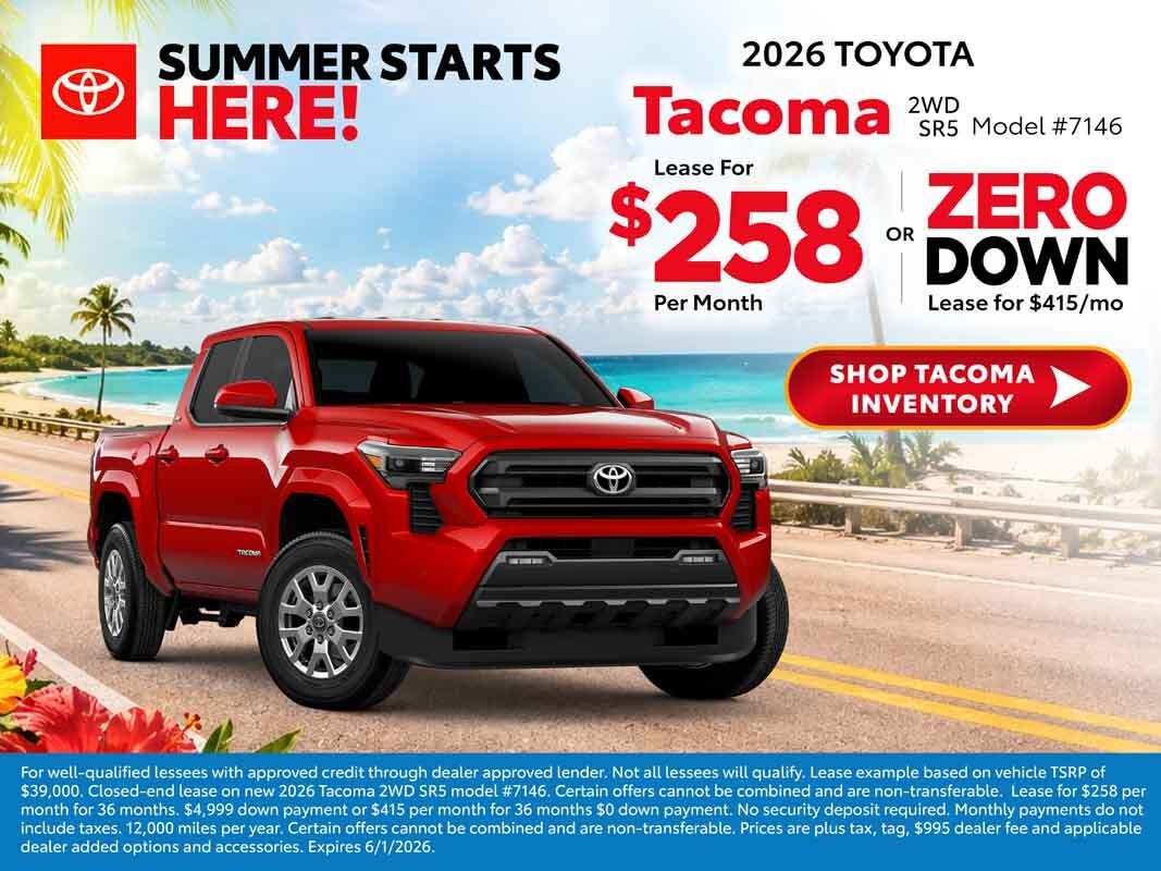 2026 tacoma deals summer starts here